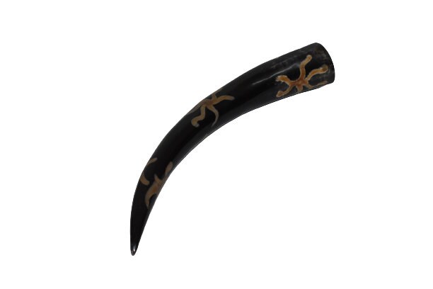 Thor Viking Valhalla 12 inch Drinking Horn With Stand and Burlap