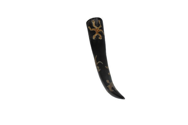 Thor Viking Valhalla 12 inch Drinking Horn With Stand and Burlap
