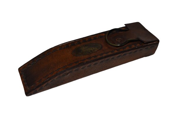 Watts and Sons Ltd. Opticians London 1814 Brass Magnifying Glass With Leather Case Antique Replica
