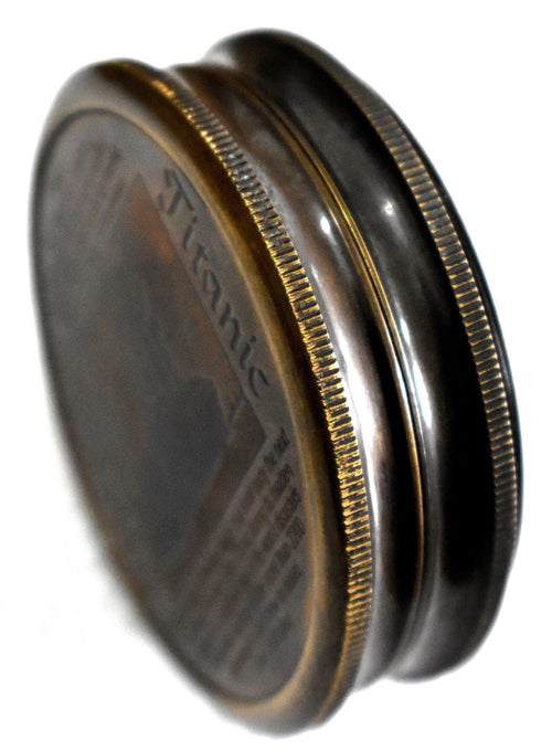 Antique Titanic History Compass Solid Brass 3 inch Round Shape Compass Replica Collectible Gift